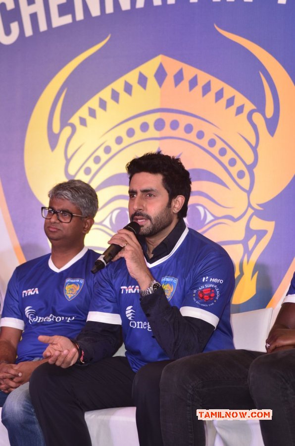 Abhishek Bachchan Introduces Isl Chennai Fc Team Tamil Movie Event New Album 1202