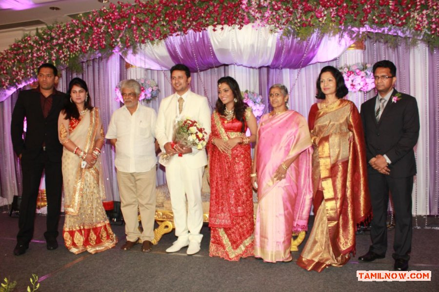 Actor Raja Amritha Marriage Reception 7855