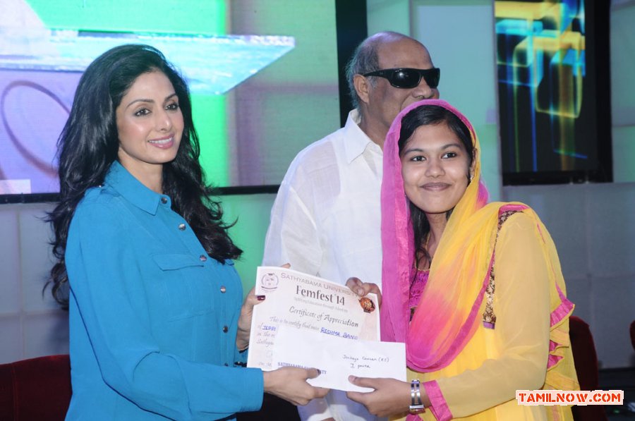 Actress Sridevi At Sathyabama University 9417