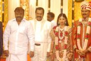 Vijayakanth At Gk Son Wedding Reception 882