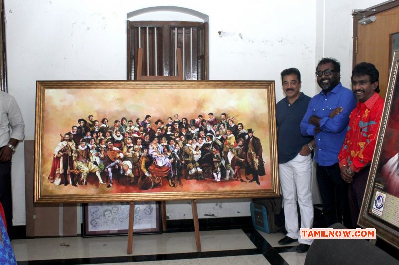 Artist Ap Shreethar Birthday Gift For Kamalhaasan Function 2014 Images 5720