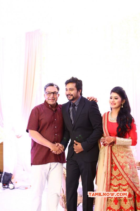 Recent Pic Bobby Simha Reshmi Menon Wedding Reception 3000