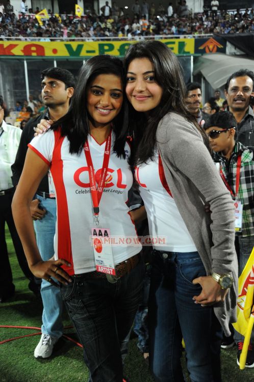 Priyamani And Kajal Agarwal At Ccl 2 293