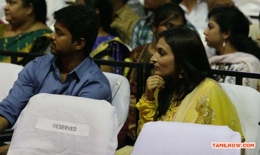 Vijay And Aishwarya Dhanush At 100 Years Of Indian Cinema 524