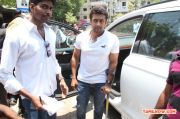 Actor Surya Arriving At Polling Station 594