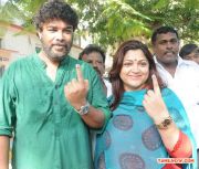 Khushbu Sundar C At Polling Station 839