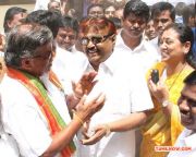 Vijayakanth At Polling Booth 631