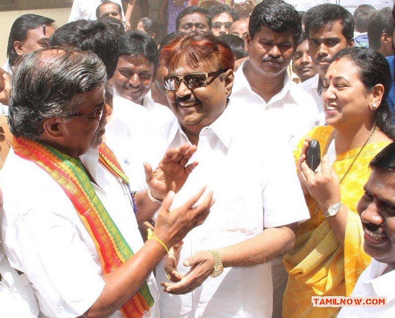 Vijayakanth At Polling Booth 631
