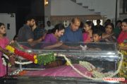 Celebrities Pay Last Respects To Manjula Vijayakumar Photos 2221