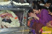 Celebrities Pay Last Respects To Manjula Vijayakumar Photos 8871