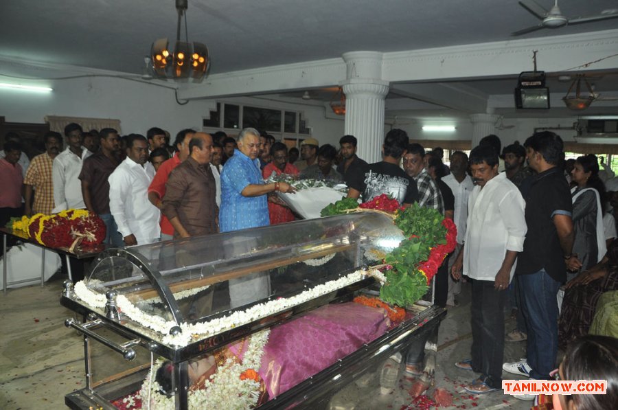 Celebrities Pay Last Respects To Manjula Vijayakumar Stills 6945