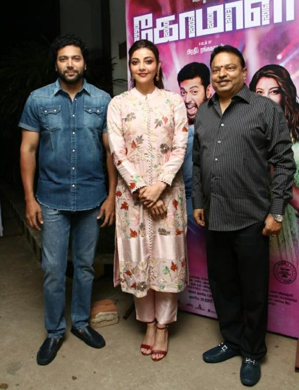 Image Jayam Ravi Kajal Aggarwal Comali Pressmeet 838