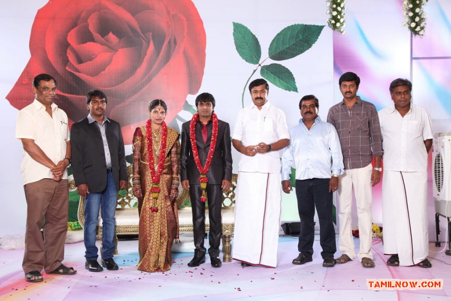 Director Dm Jayamurugan Son Wedding Reception Stills 8198