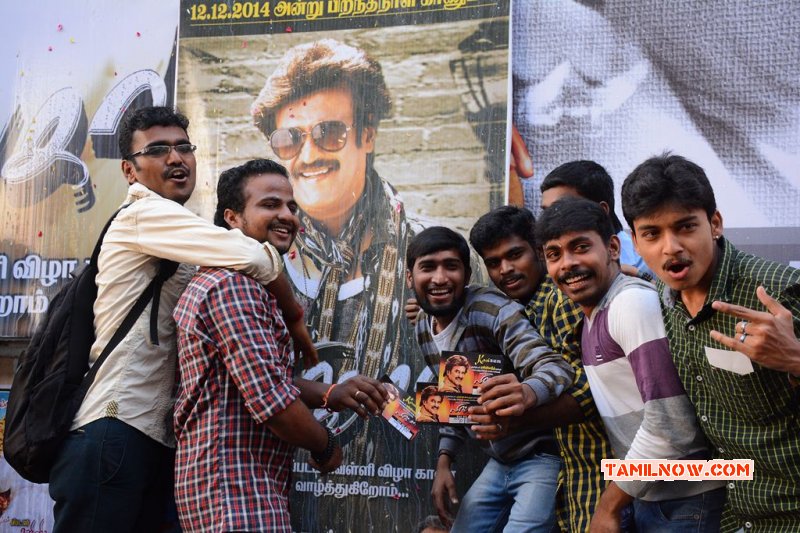 Fans Celebrates Rajinikant Birthday And Lingaa Release Function Dec 2014 Still 1688