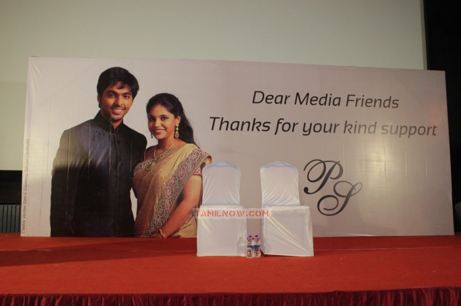 Gv Prakash Saindhavi Pressmeet Photos 8489