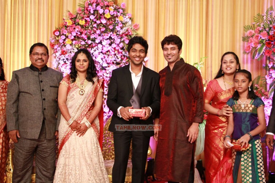 Gv Prakash Saindhavi Reception Stills 1532