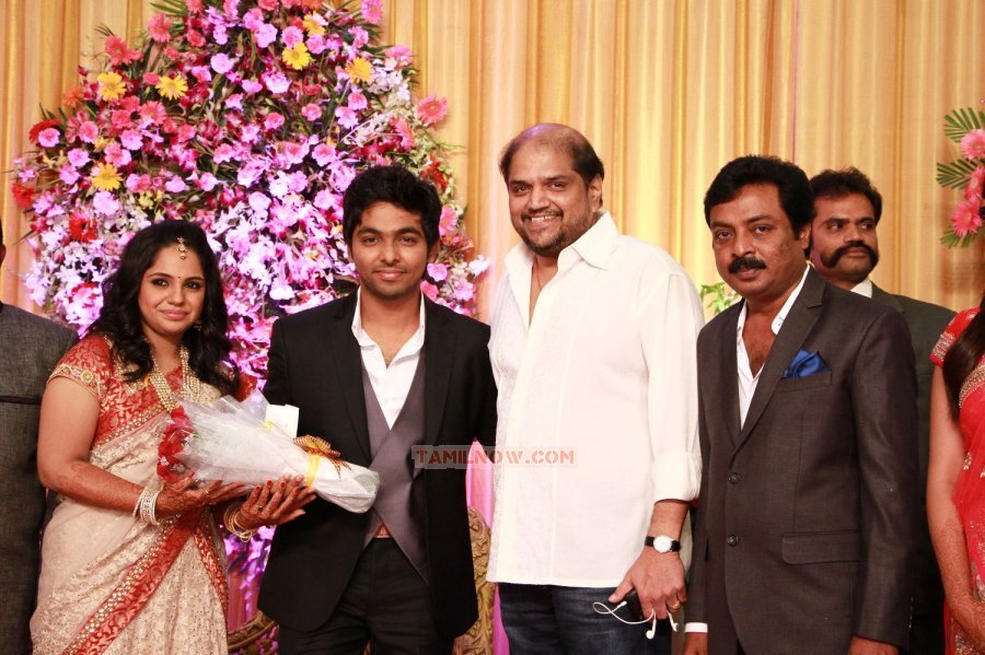 Gv Prakash Saindhavi Reception Stills 9272