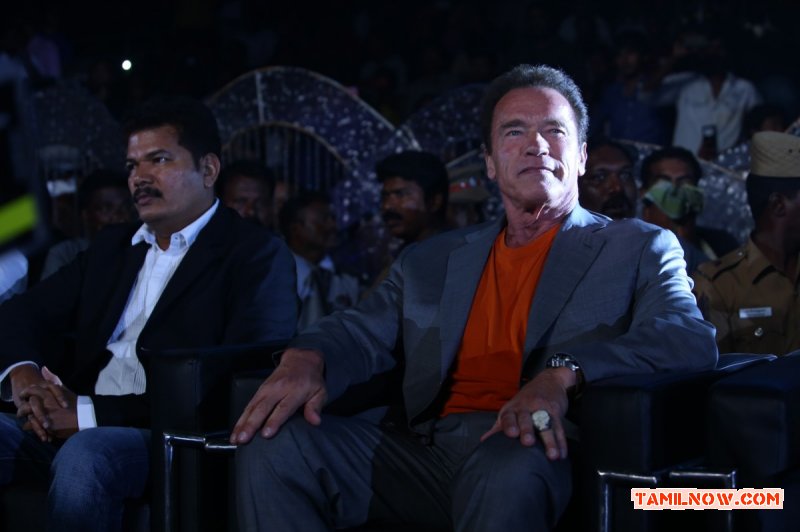 Director Shankar And Arnold Schwarzenegger At I Audio Release 87