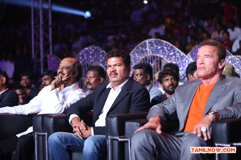 Rajinikanth Shankar Arnold Schwarzenegger At I Audio Release 13