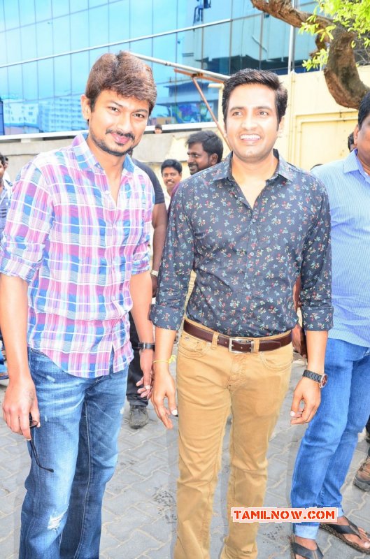 Udhayanidhi Stalin And Santhanam Event Pic 523