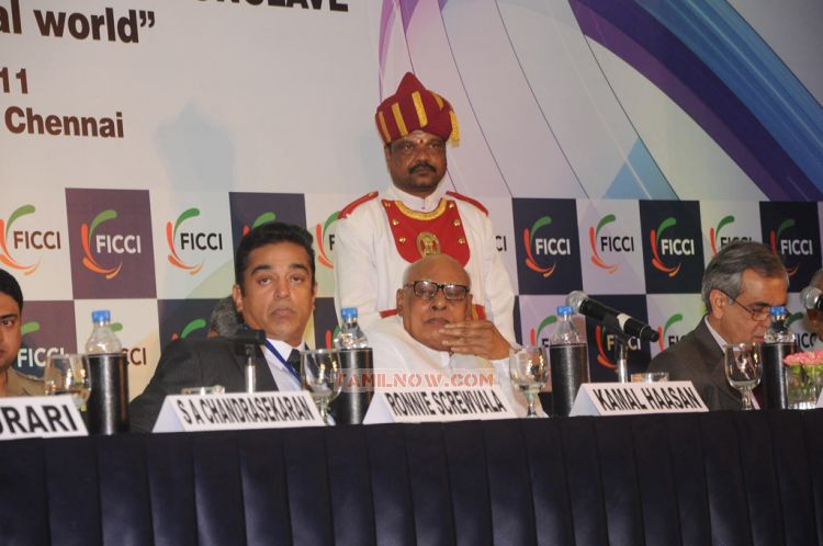 Kamal And Trisha At Ficci Launch 7715