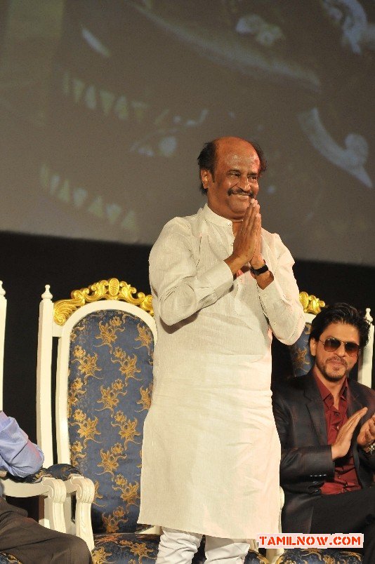 Rajinikanth Shahrukh Khan At Kochadaiiyaan Audio Launch 621