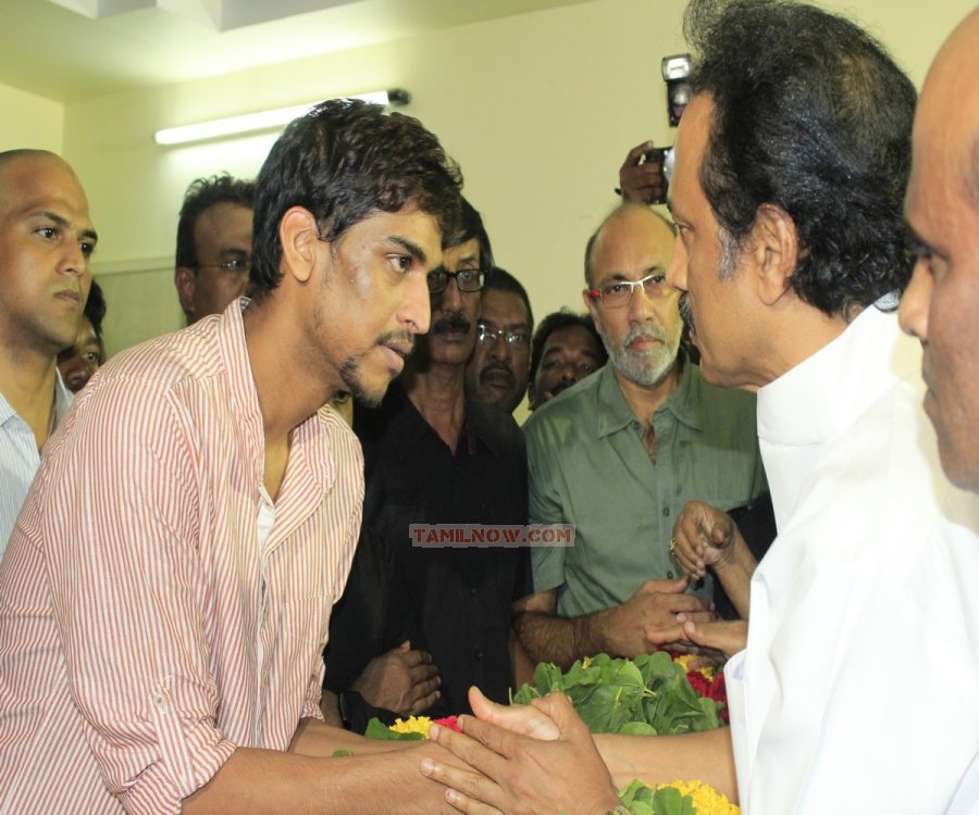 Mk Stalin At Manivannan Funeral 492