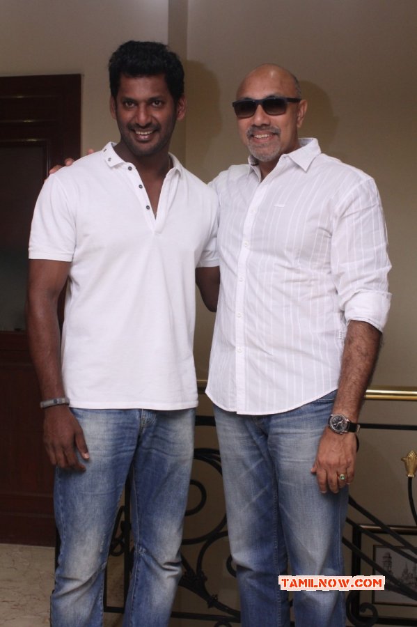 Vishal And Sathyaraj Still 323