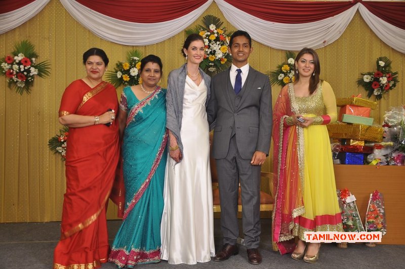 Reporter Anupama Subramanian Son Wedding Reception Event Latest Stills 9015