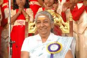 S Janaki At Velammal Matric School Function