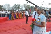 S Janaki At Velammal Matric School Function Stills 5419