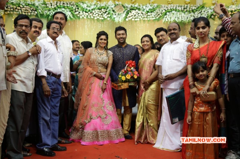 Latest Picture Shanthnu Keerthi Wedding Reception 9300