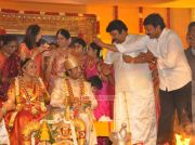 Chiranjeevi With Prabhu At Shivaji Family Wedding 748