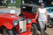 Sonia Agarwal Flag Off Heritage Car Rally 8437