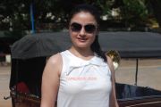 Sonia Agarwal Flag Off Heritage Car Rally Stills 1722