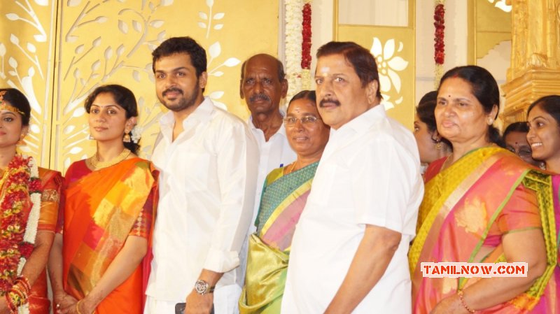 Siva Kumar Surya Karthi Family At Sr Prabhu Marriage Event 155