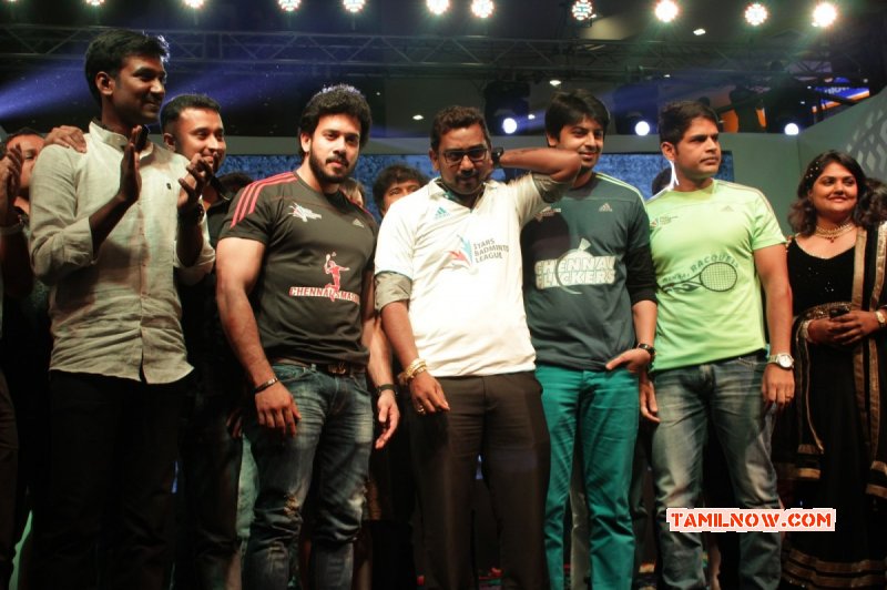 Album Stars Badminton League T Shirt Launch Tamil Function 8542