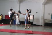 Suriya Practicing Martial Arts