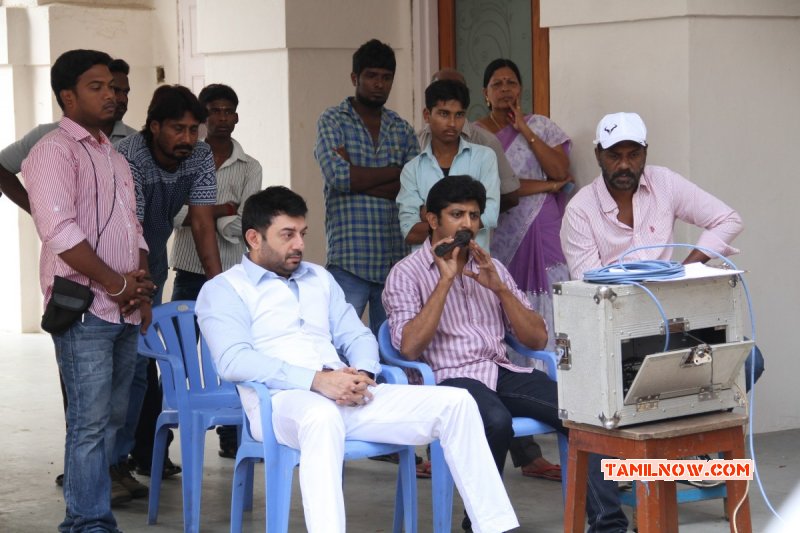 Thani Oruvan Movie Working Stills Tamil Function 2015 Pic 5976