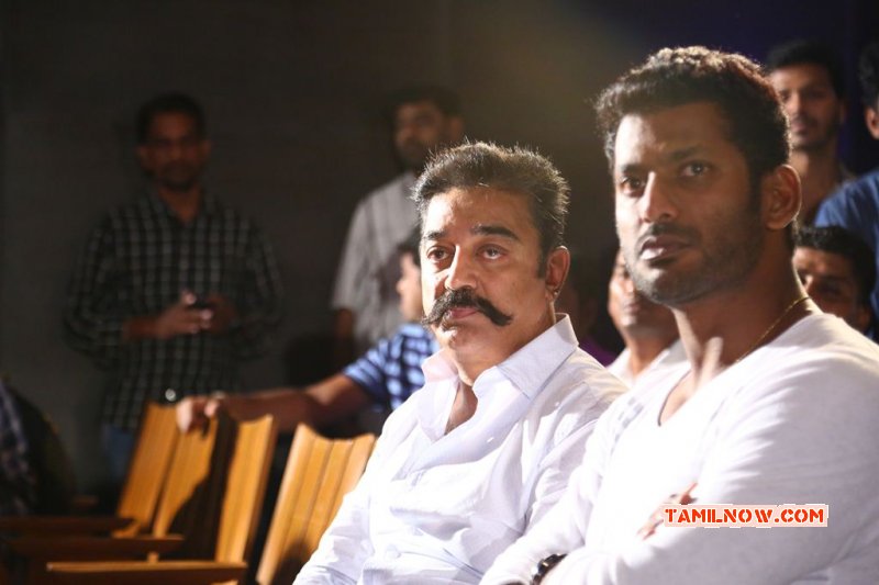 Kamalhaasan Vishal At Thoongavanam Audio Launch 391