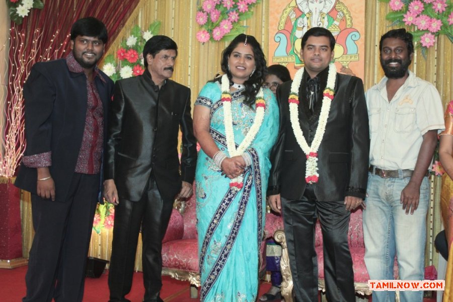 V Swamynathan Son Reception Stills 5484