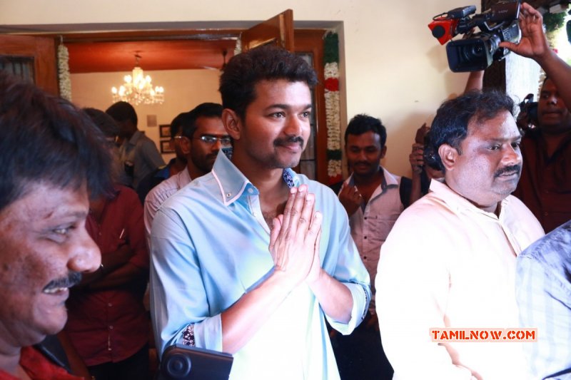 Jun 2015 Gallery Function Vijay 59th Movie Pooja 2453