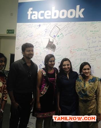 Vijay At Celebrity Meet In Facebook India Office 141