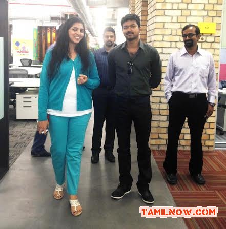 Vijay At Celebrity Meet In Facebook India Office Photos 9354