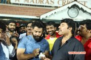 Vikram Birthday At Natchathira Cricket With Mammootty 723